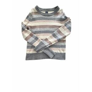 GAP CashSoft Neutral Stripe Crewneck Sweater – Size M